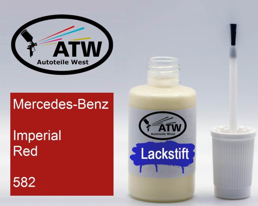 Mercedes-Benz, Imperial Red, 582: 20ml Lackstift, von ATW Autoteile West.